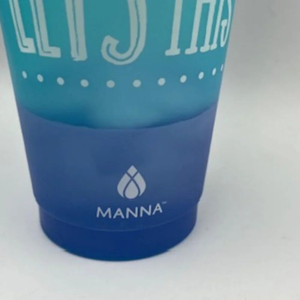 Manna Cold Drink Color Changing 16 Oz Motivational Tumbler Set Of 4 Cups‎